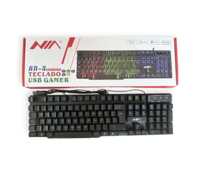 Teclado gamer NIA retroiluminado (USB)
