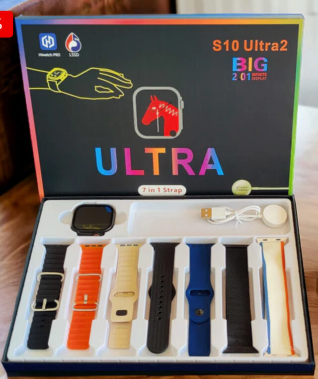 Smartwatch Ultra 10 con 7 correas