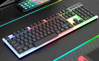 Combo teclado y mouse con luces LED (Vodirk GT100) - Image 2