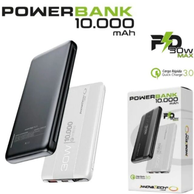 Power bank Innovatech 10.000 mAh de 30 W