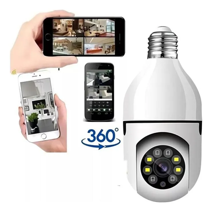 Cámara bombillo Wi-Fi Full HD con visión nocturna a color - Image 3