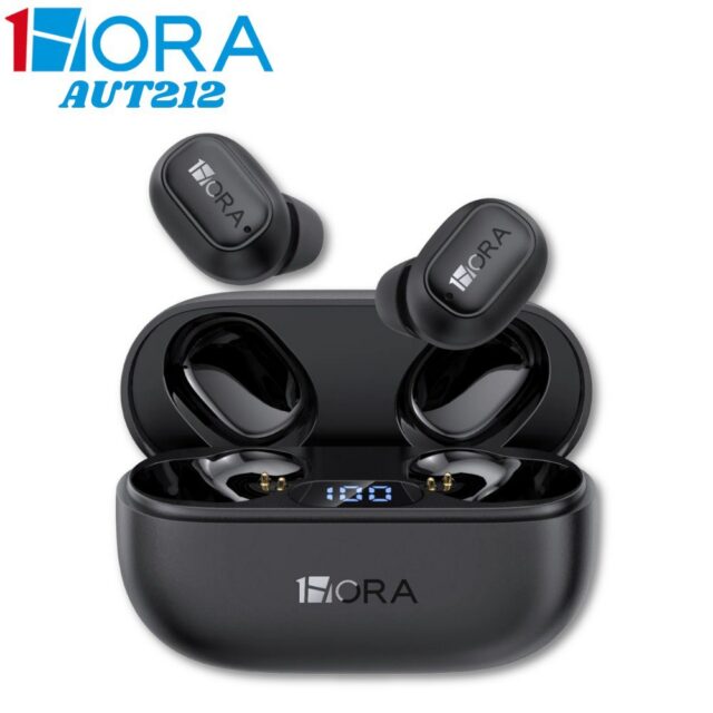 Audífonos Bluetooth 1Hora AUT212 con estuche de carga