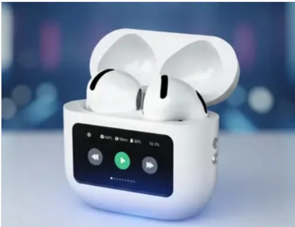 Audífonos Bluetooth con estuche de pantalla táctil