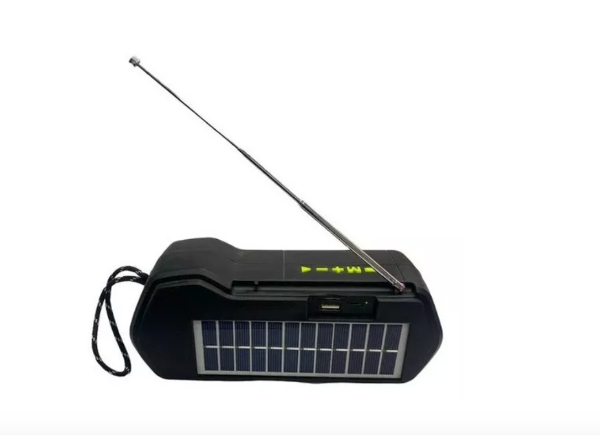 Parlante solar con radio FM y linterna - Image 2
