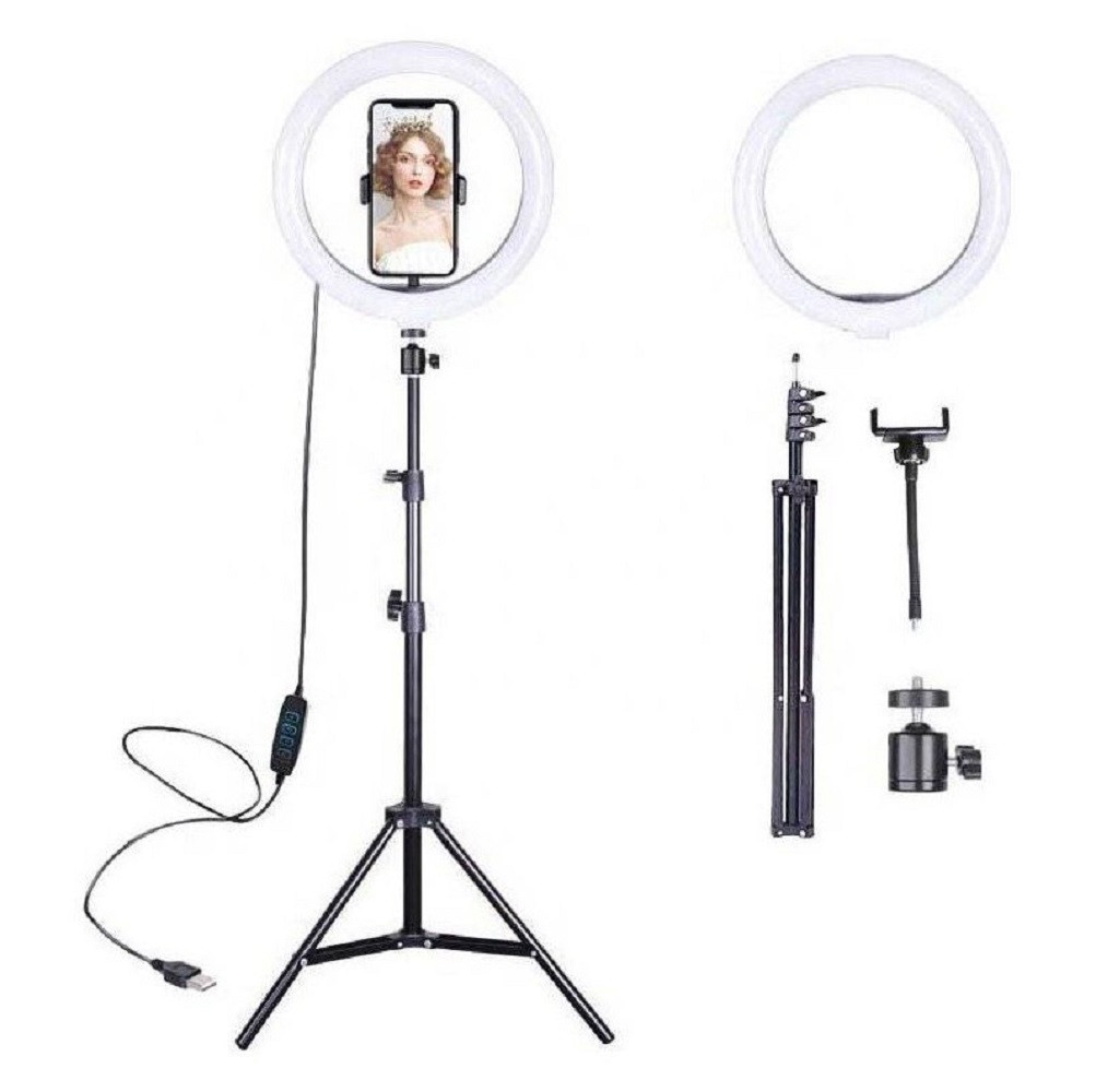 Aro de luz LED de 30 cm con trípode de 2,1 m - Image 2